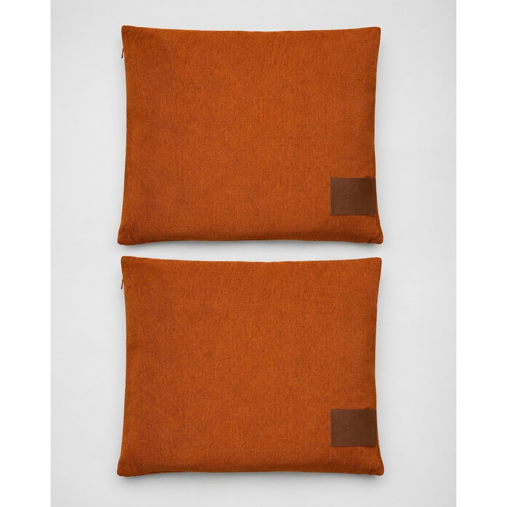 Deconovo Set of 2 Pumpkin Orange Pillow Covers 22 in x 22 in Hidden Zipper